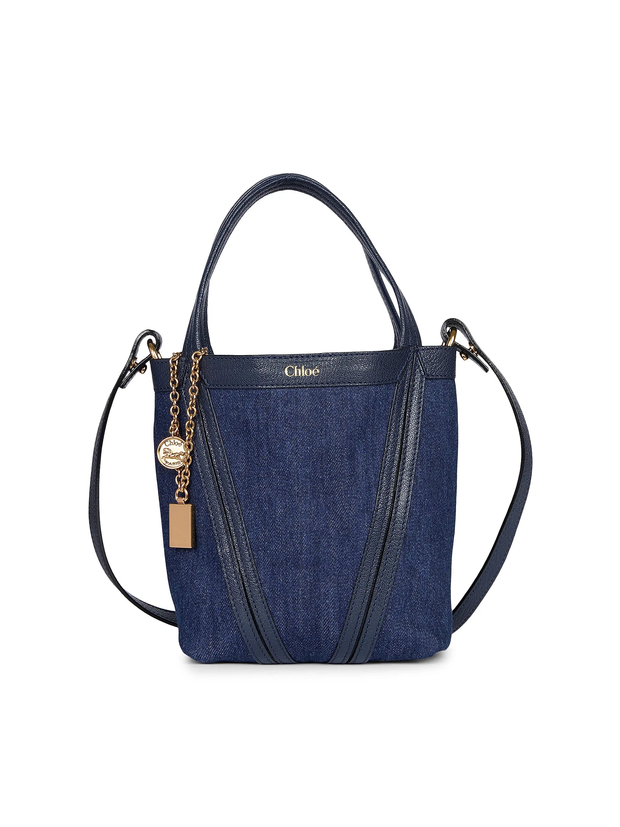 Chloé Small Spin Denim Tote Bag