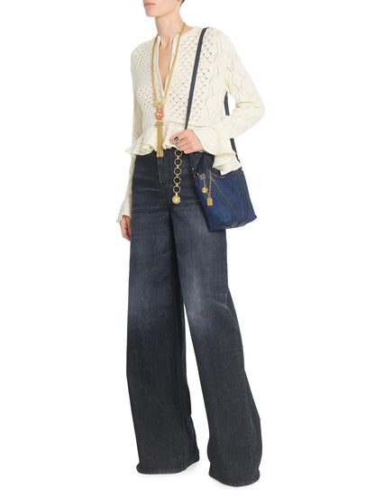Chloé Small Spin Denim Tote Bag