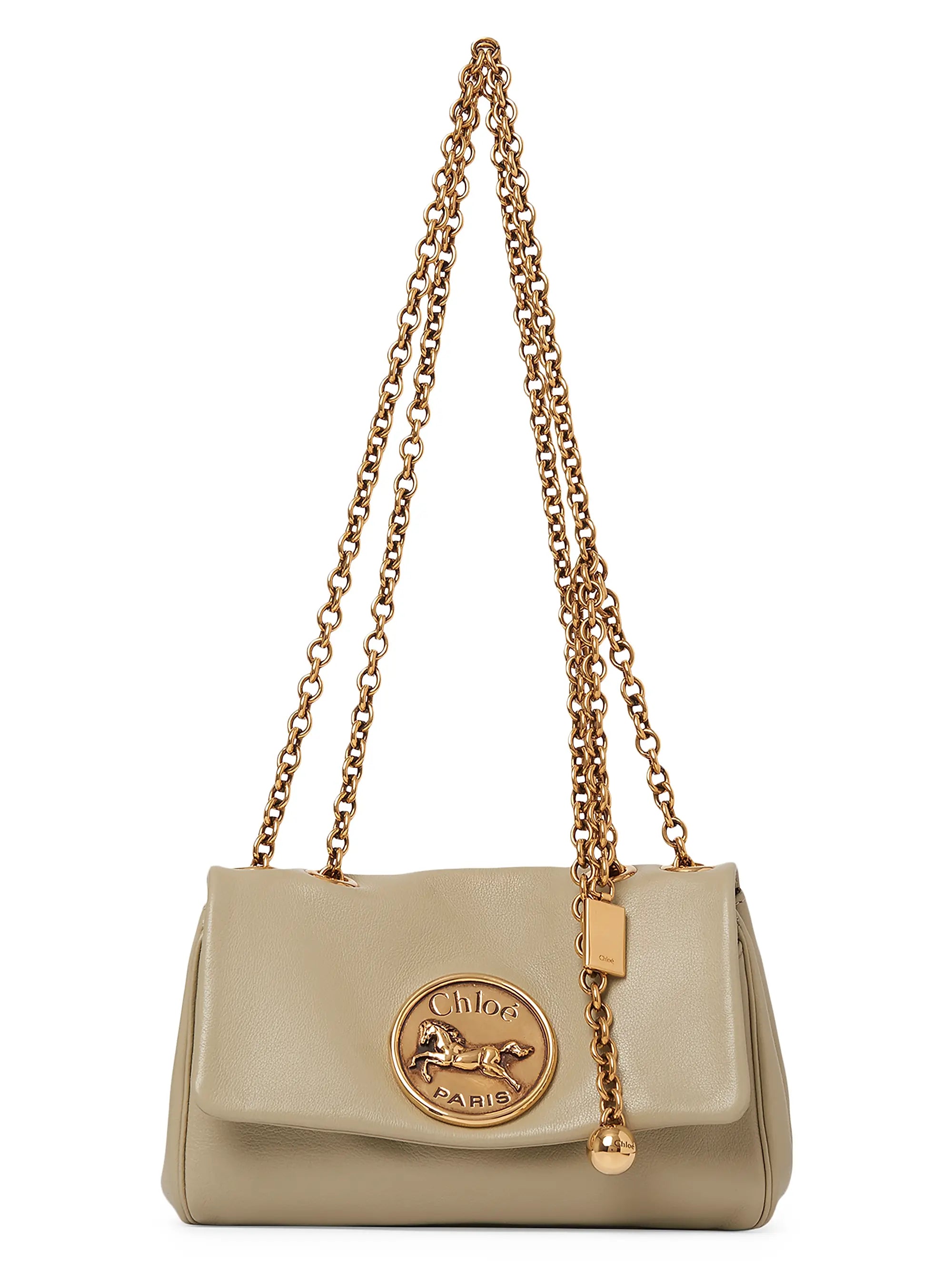 Chloé Small Heritage Leather Chain Shoulder Bag