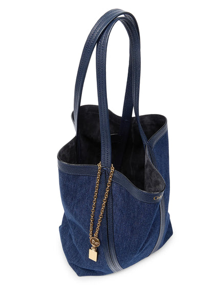 Chloé Medium Spin Denim Tote Bag