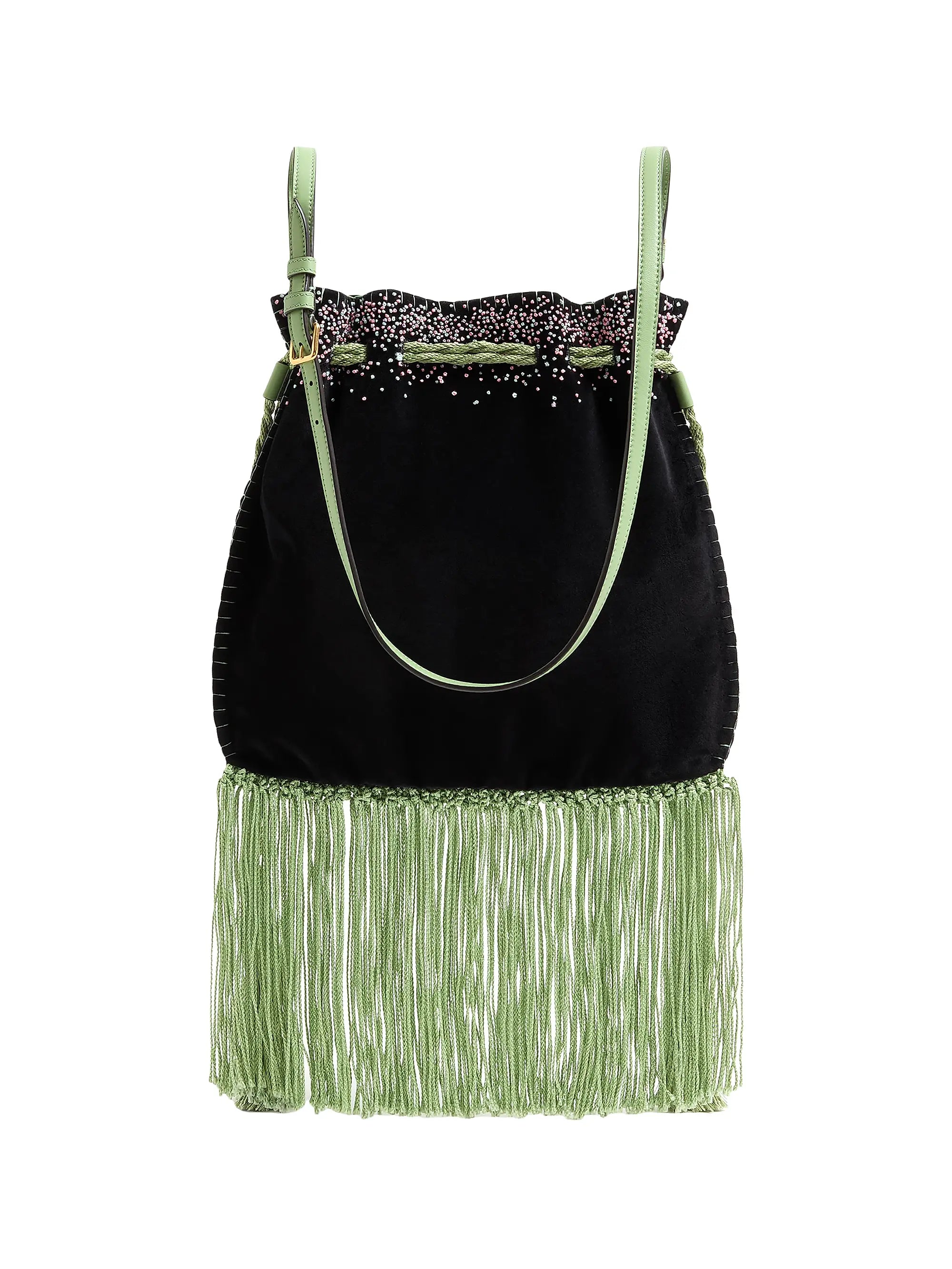 Valentino Garavani Nellcote Alice Embroidered Shoulder Bag