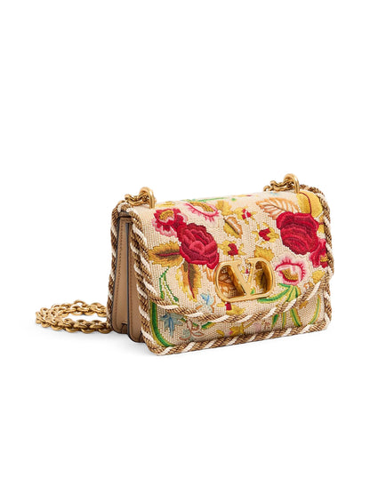 Valentino Garavani Vain Small Embroidered Shoulder Bag
