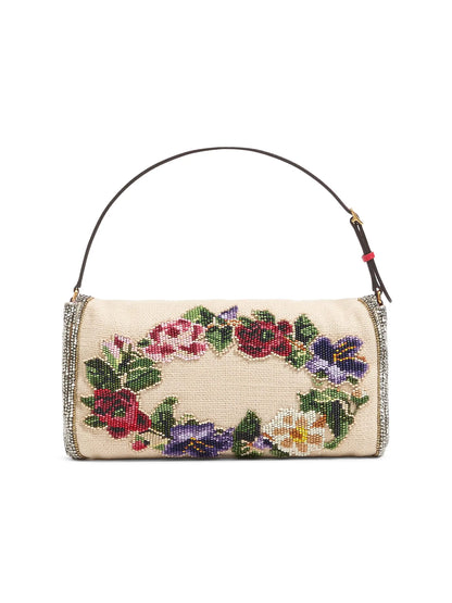 Valentino Garavani Vain Soft Embroidered Small Shoulder Bag
