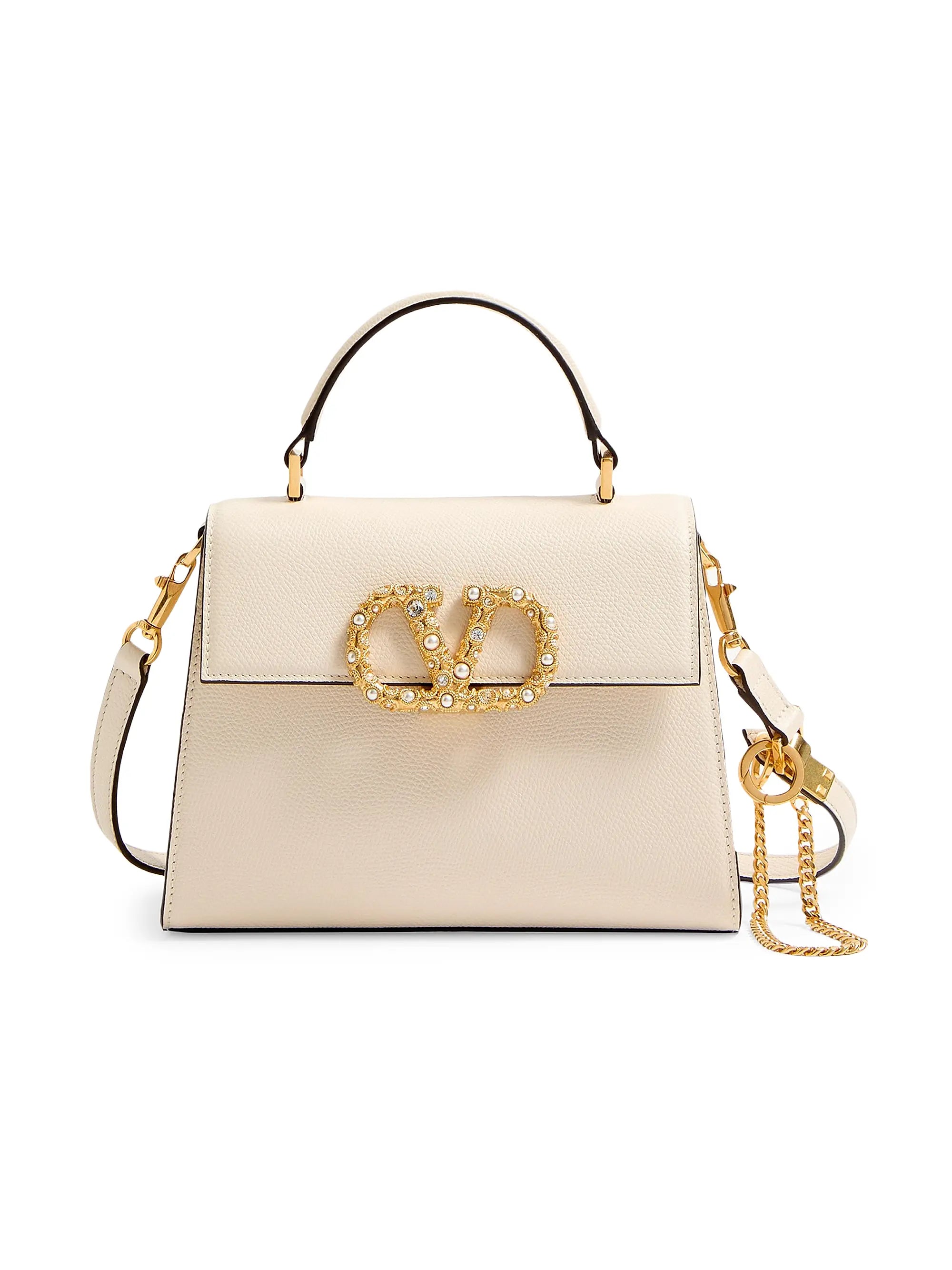 Valentino Garavani VSling Small Top Handle Bag in Grainy Calfskin