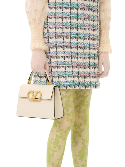Valentino Garavani VSling Small Top Handle Bag in Grainy Calfskin