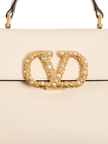 Valentino Garavani VSling Small Top Handle Bag in Grainy Calfskin