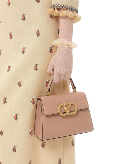 Valentino Garavani VSling Small Top Handle Bag in Grainy Calfskin