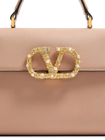 Valentino Garavani VSling Small Top Handle Bag in Grainy Calfskin