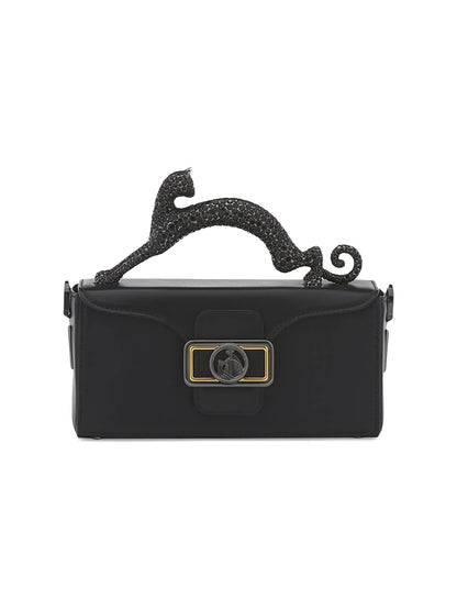 Lanvin Nano Pencil Cat Leather Top Handle Bag