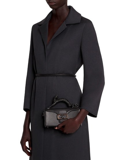 Lanvin Nano Pencil Cat Leather Top Handle Bag