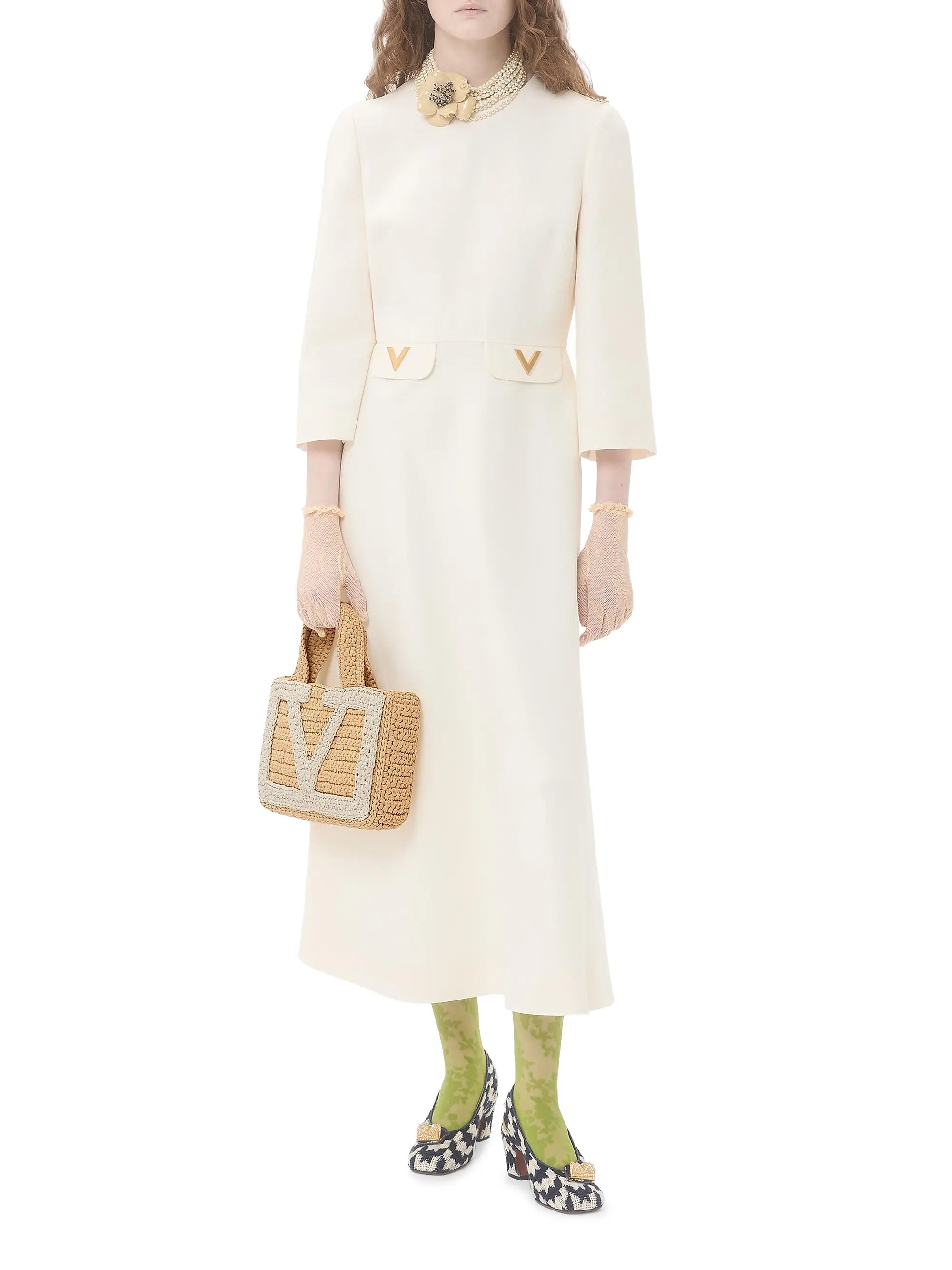 Valentino Garavani Viva Superstar Small Shopping Bag in Raffia