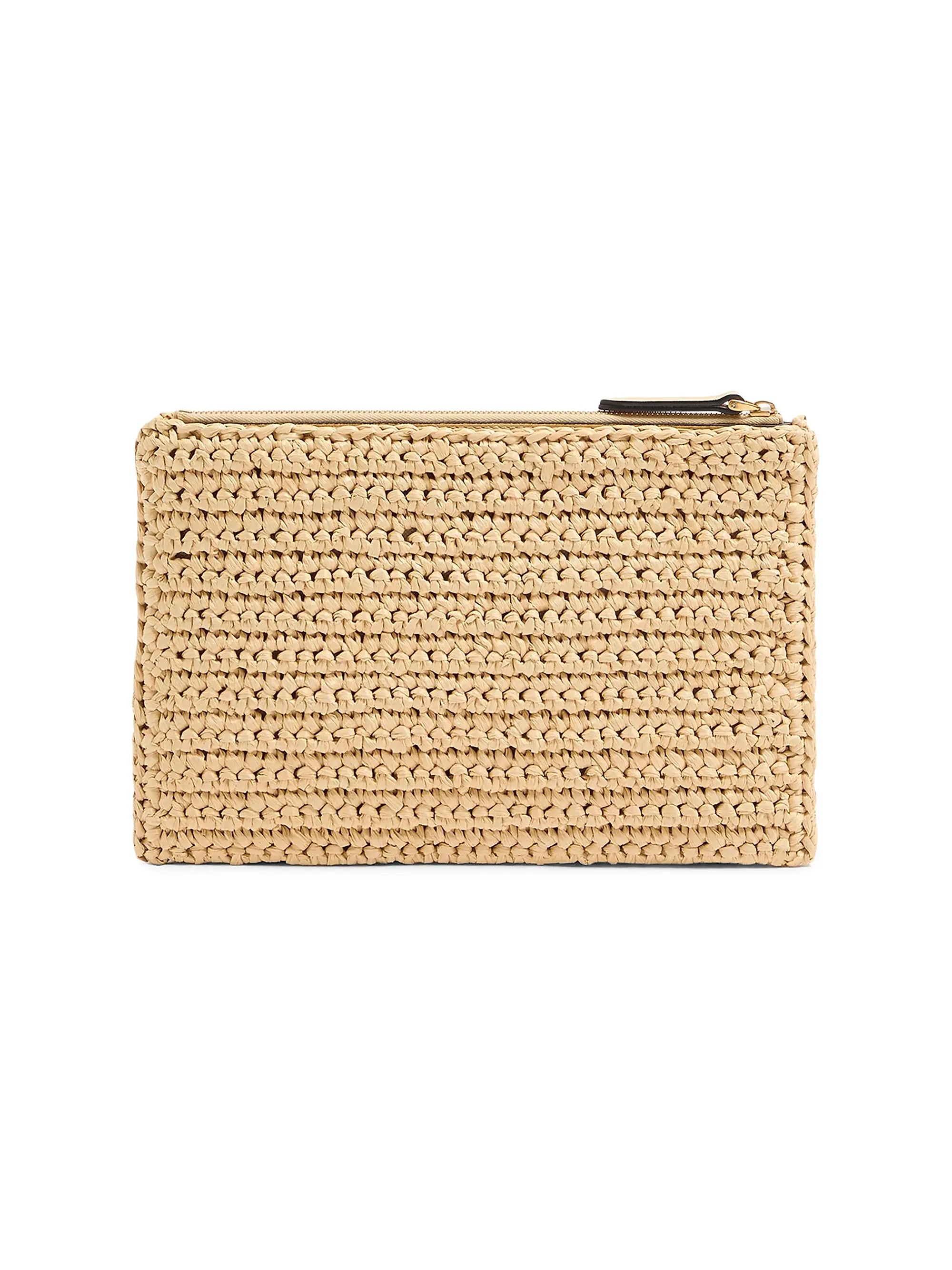 Valentino Garavani Viva Superstar Synthetic Raffia Pouch
