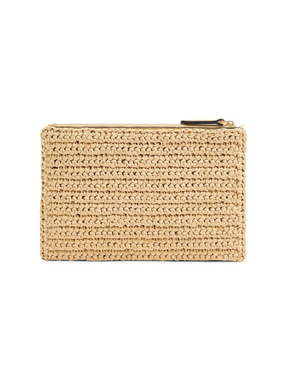 Valentino Garavani Viva Superstar Synthetic Raffia Pouch