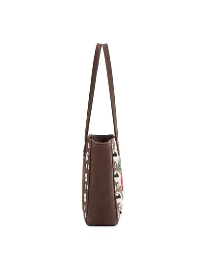 Valentino Garavani Nellcote Mini Embroidered Tote Shopping Bag