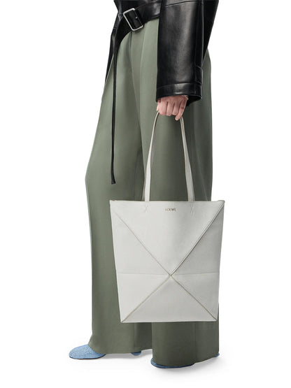 LOEWE Medium Puzzle Fold Grained Leather Tote Bag