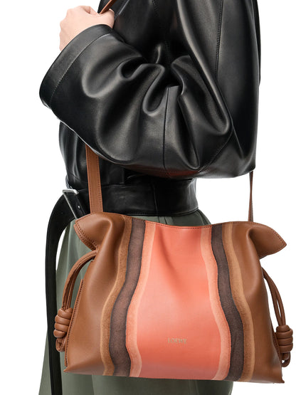 LOEWE Flamenco Landscape Leather Clutch