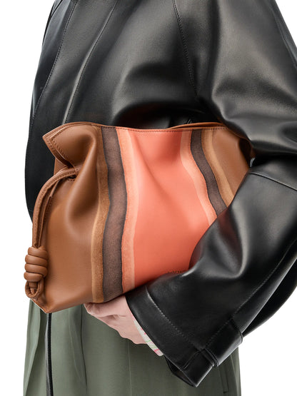 LOEWE Flamenco Landscape Leather Clutch