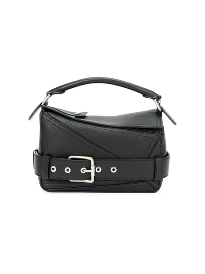 LOEWE Puzzle Biker Leather Top Handle Bag