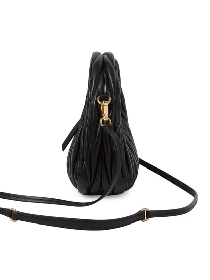 Miu Miu Wander Matelassé Nappa Leather Hobo Mini-Bag