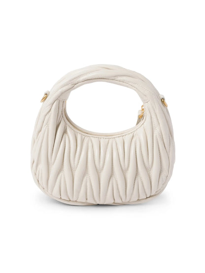 Miu Miu Wander Matelassé Nappa Leather Hobo Mini-Bag