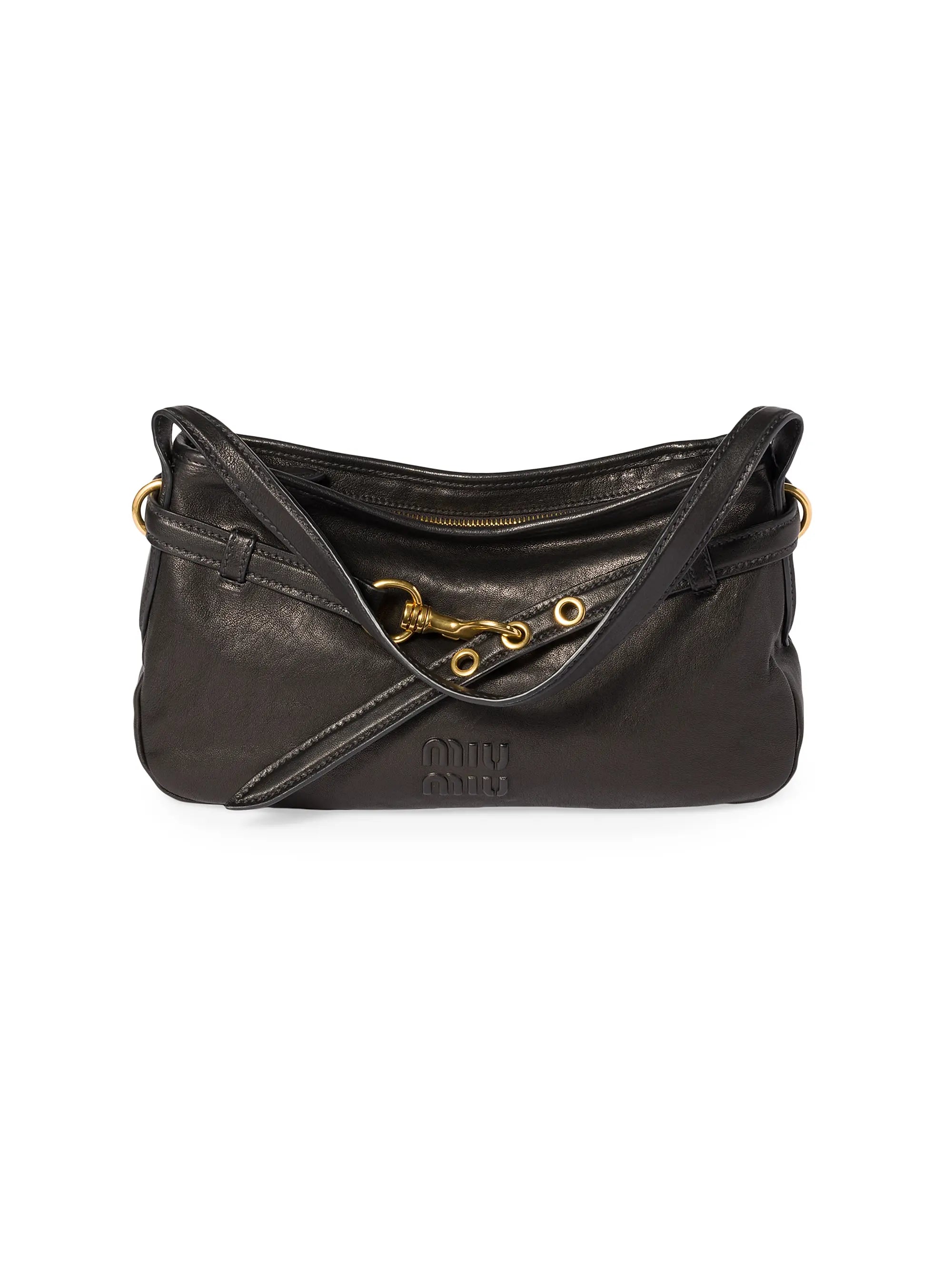 Miu Miu Aventure Nappa Leather Shoulder Bag