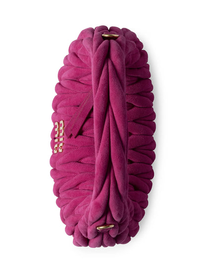 Miu Miu Wander Matelassé Suede Top Handle Bag
