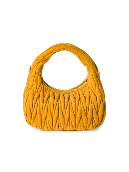 Miu Miu Wander Matelassé Suede Top Handle Bag