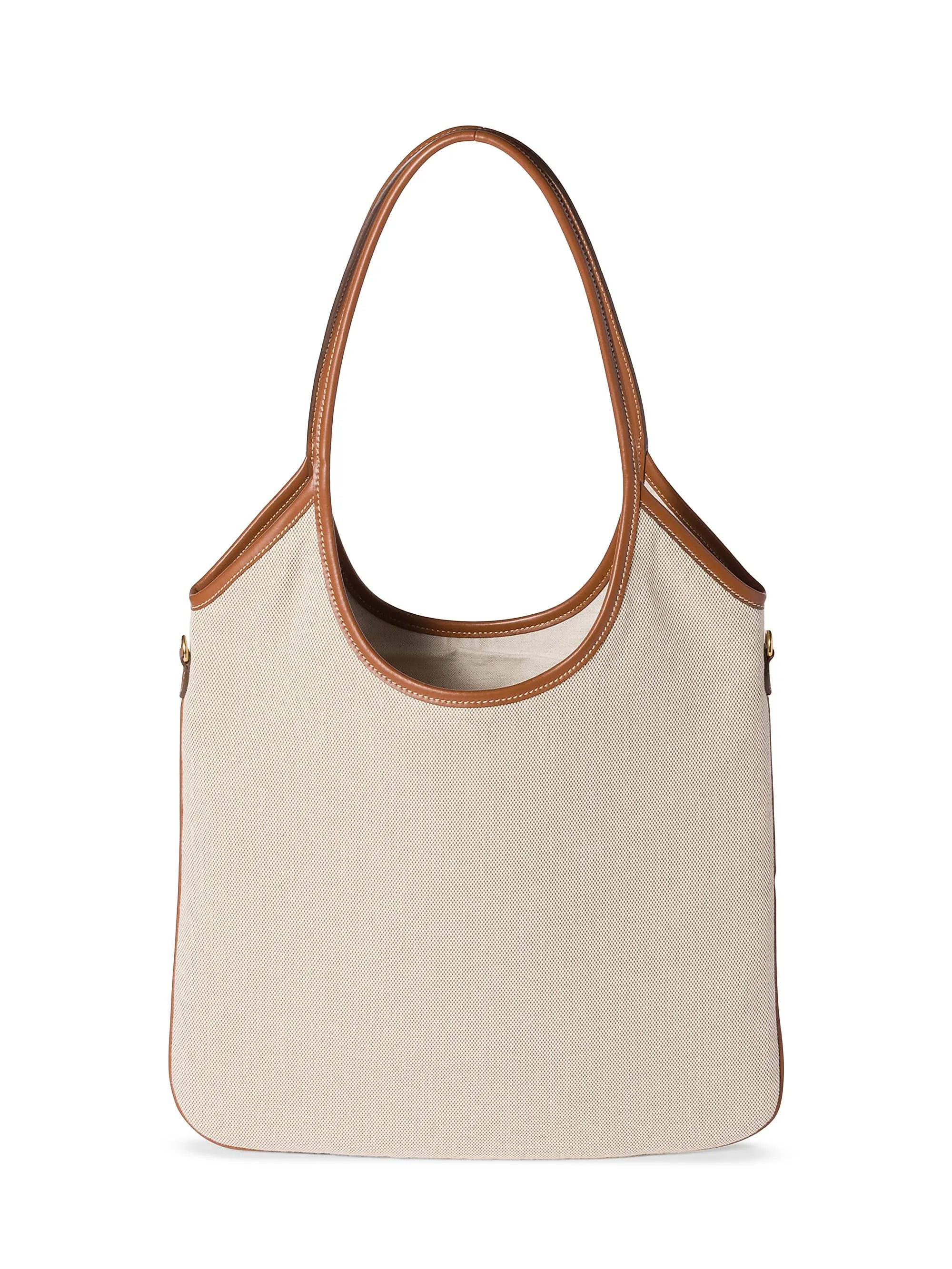 Miu Miu Ivy Canvas and Leather Tote Bag