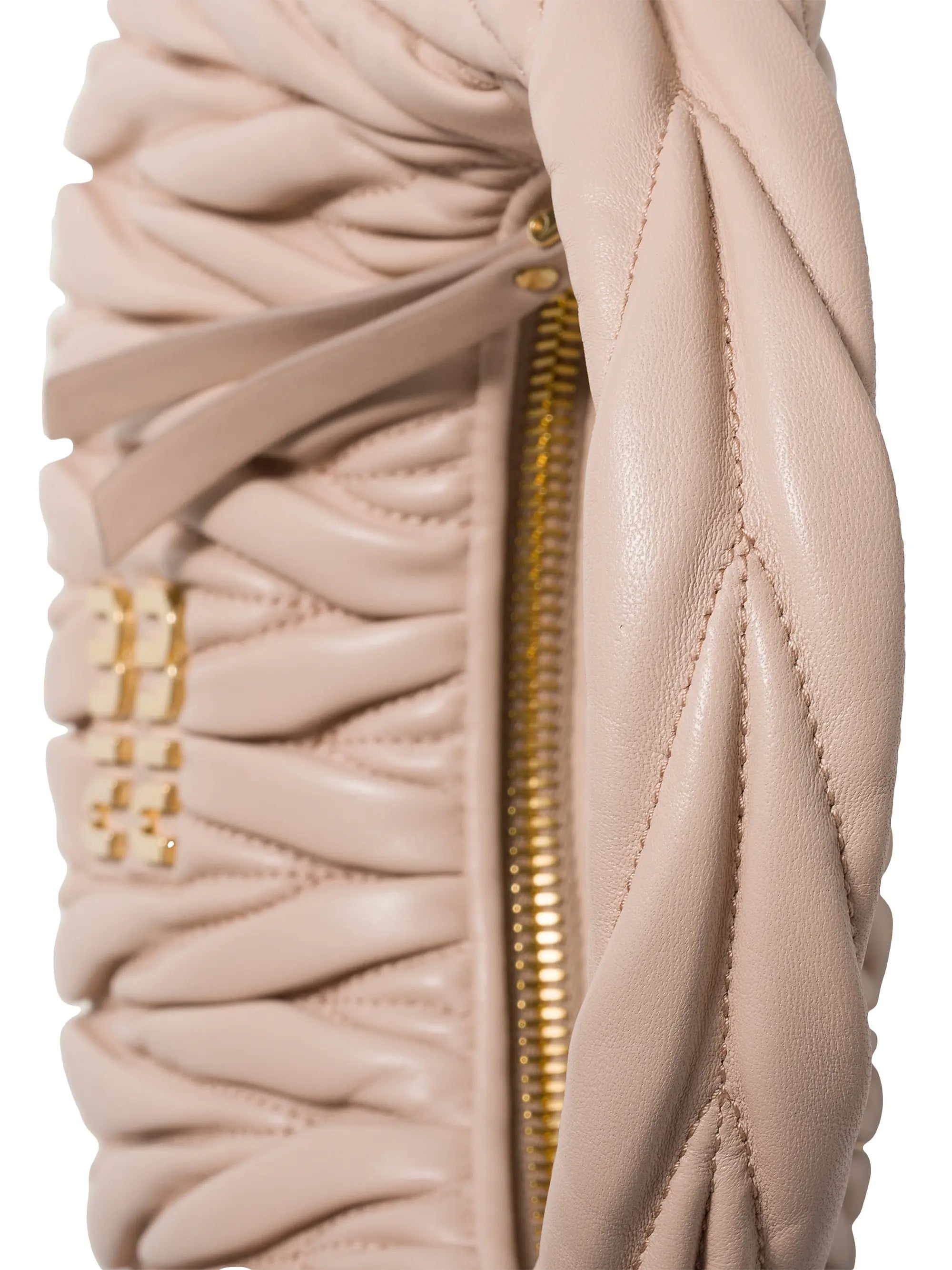 Miu Miu Wander Matelassé Nappa Leather Hobo Bag