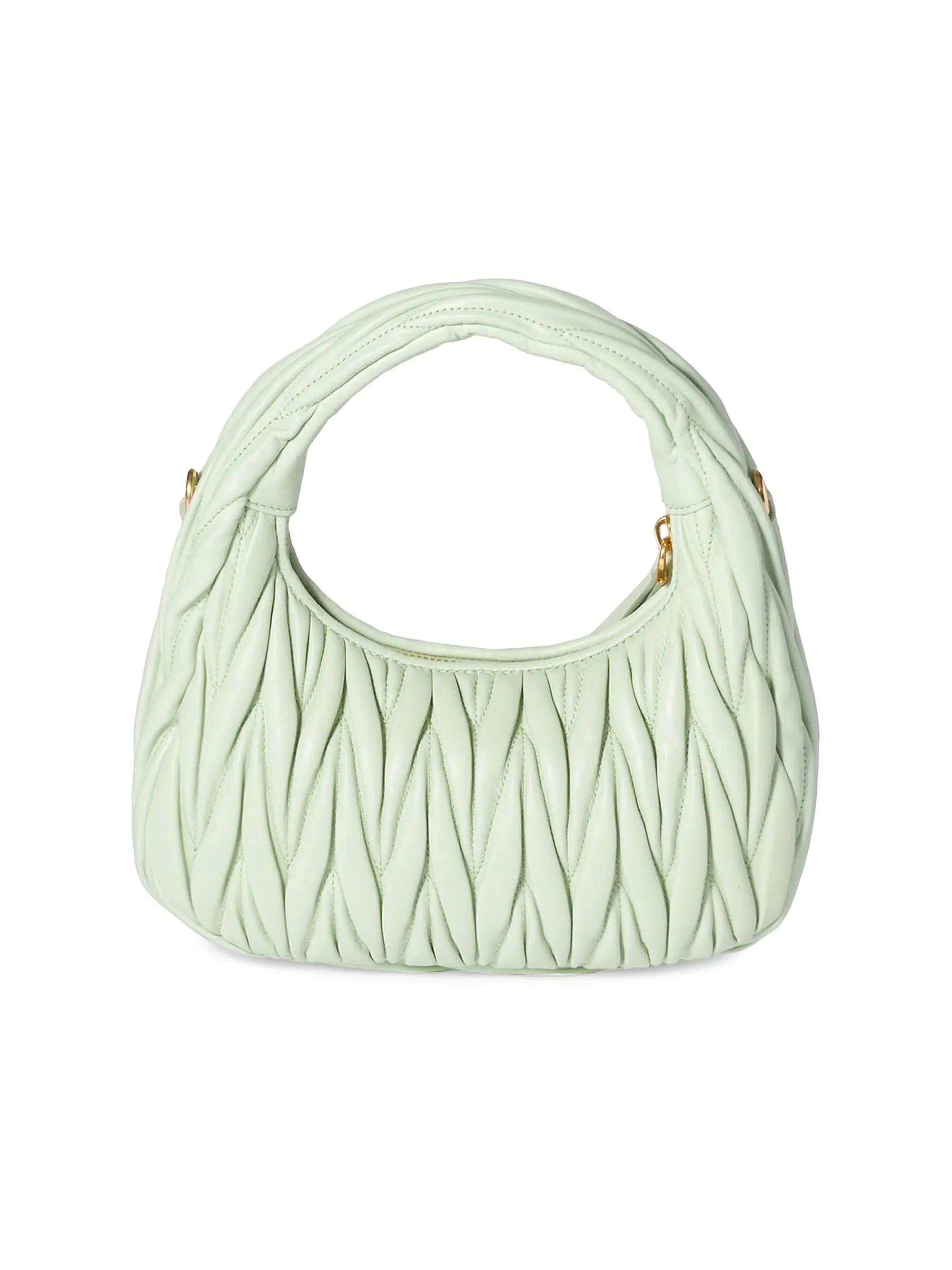 Miu Miu Wander Matelassé Nappa Leather Hobo Bag