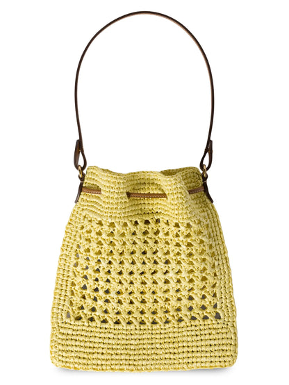 Miu Miu Woven Fabric Top Handle Bag
