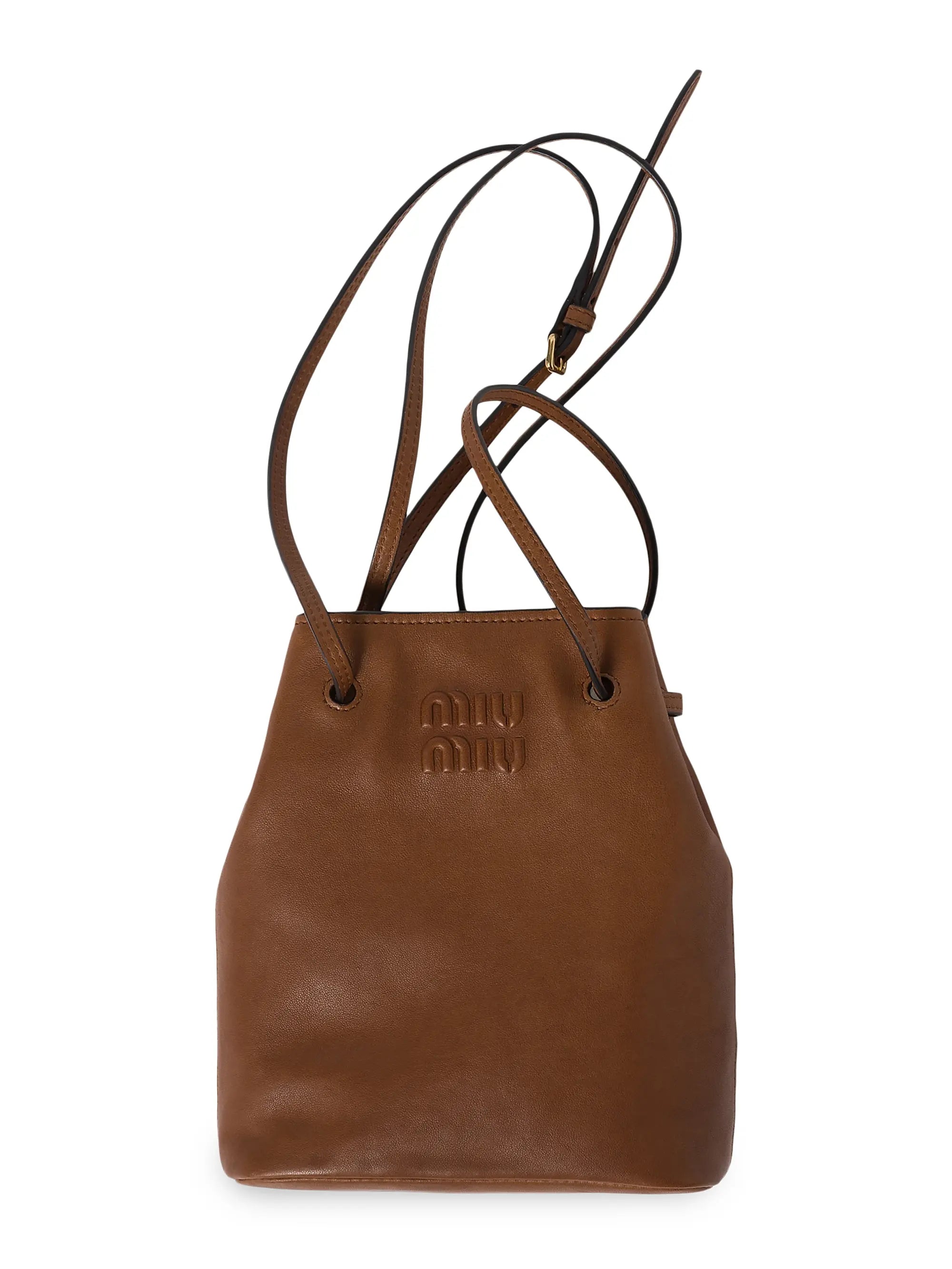 Miu Miu Nappa Leather Mini Bucket Bag