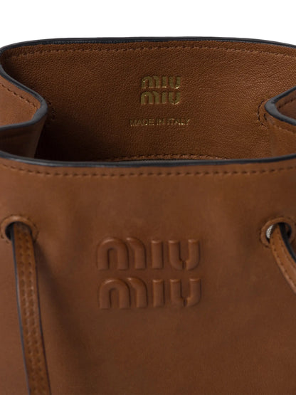 Miu Miu Nappa Leather Mini Bucket Bag