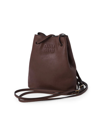 Miu Miu Nappa Leather Mini Bucket Bag
