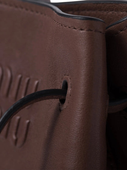 Miu Miu Nappa Leather Mini Bucket Bag