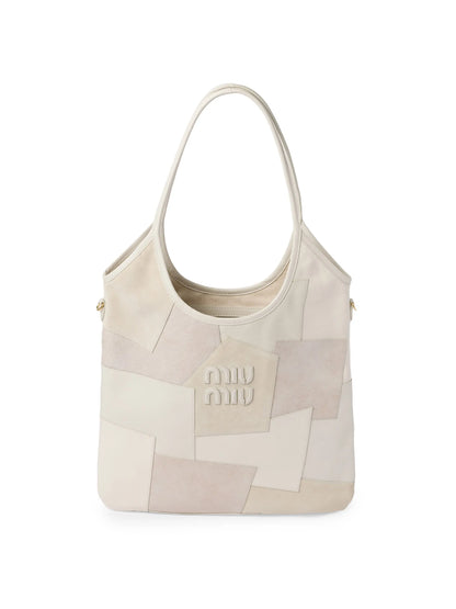Miu Miu Ivy Leather Patchwork Tote Bag