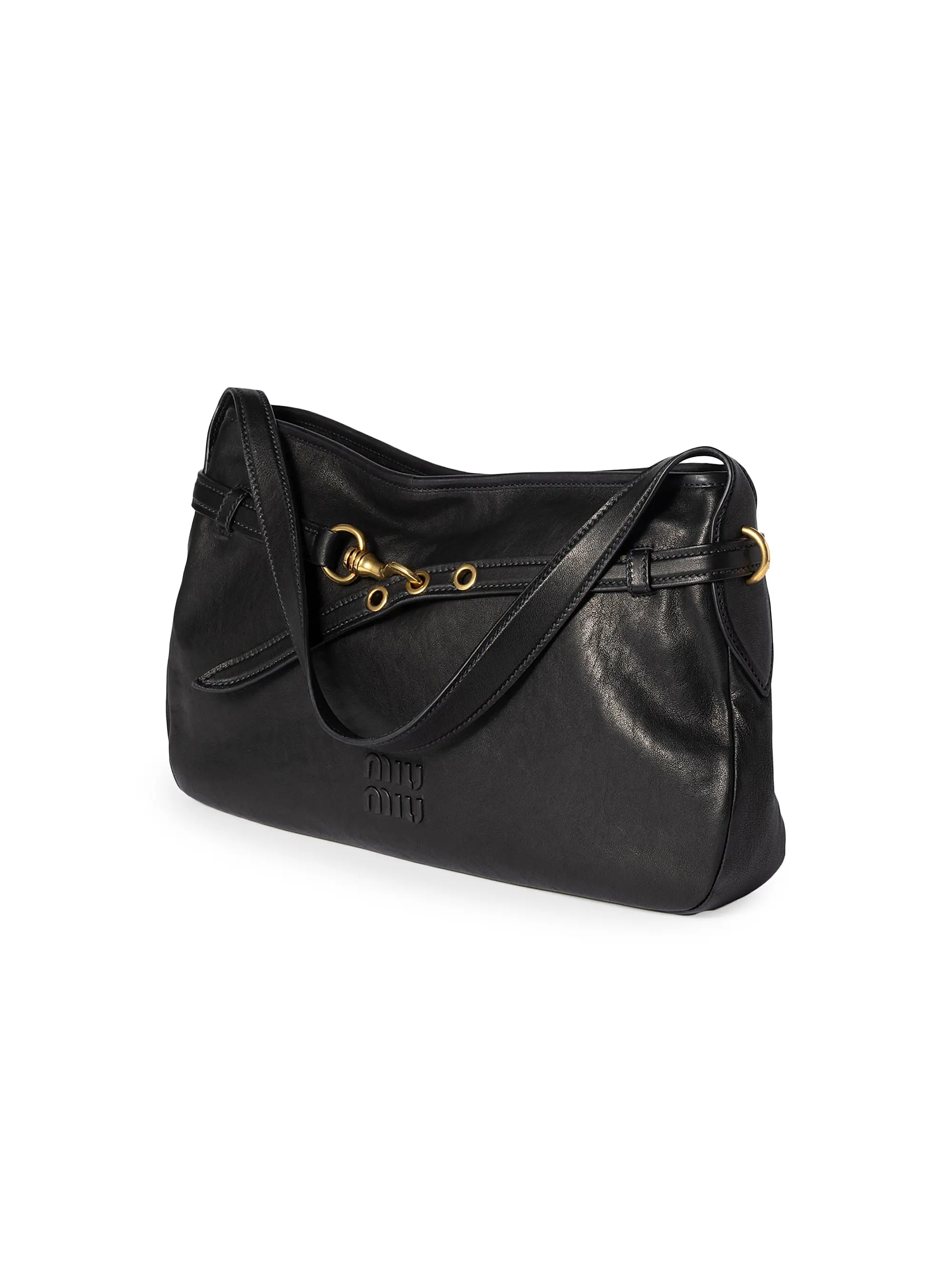 Miu Miu Aventure Nappa Leather Shoulder Bag