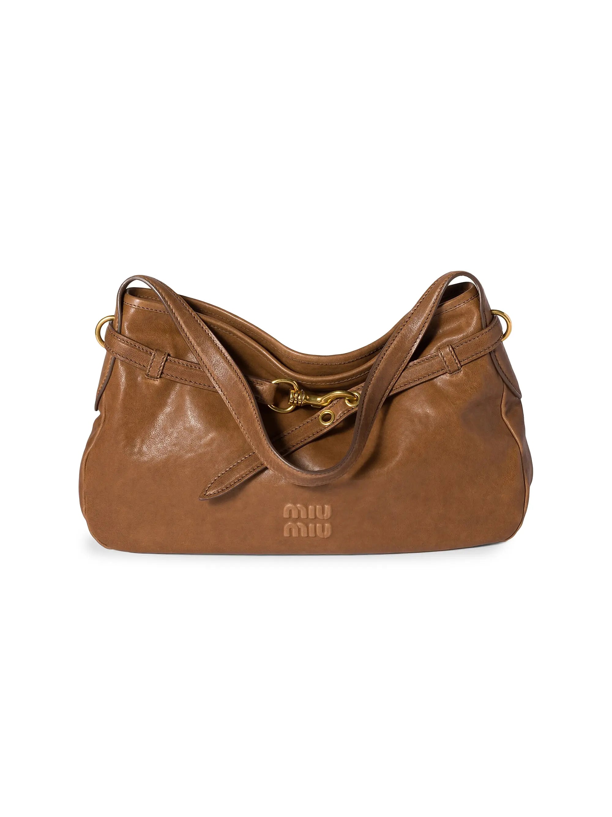 Miu Miu Aventure Nappa Leather Shoulder Bag