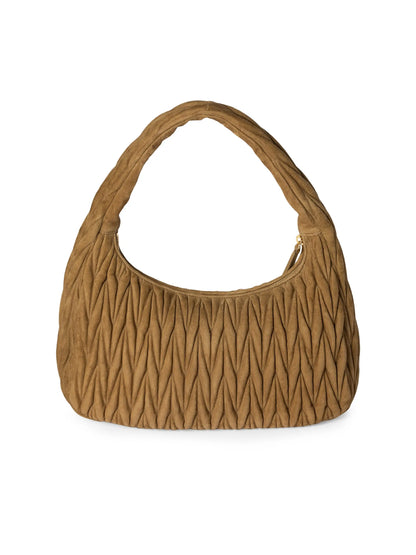 Miu Miu Wander Matelassé Suede Hobo Bag