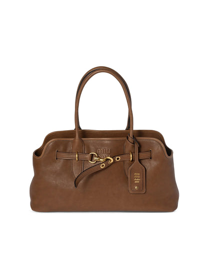 Miu Miu Aventure Nappa Leather Shoulder Bag