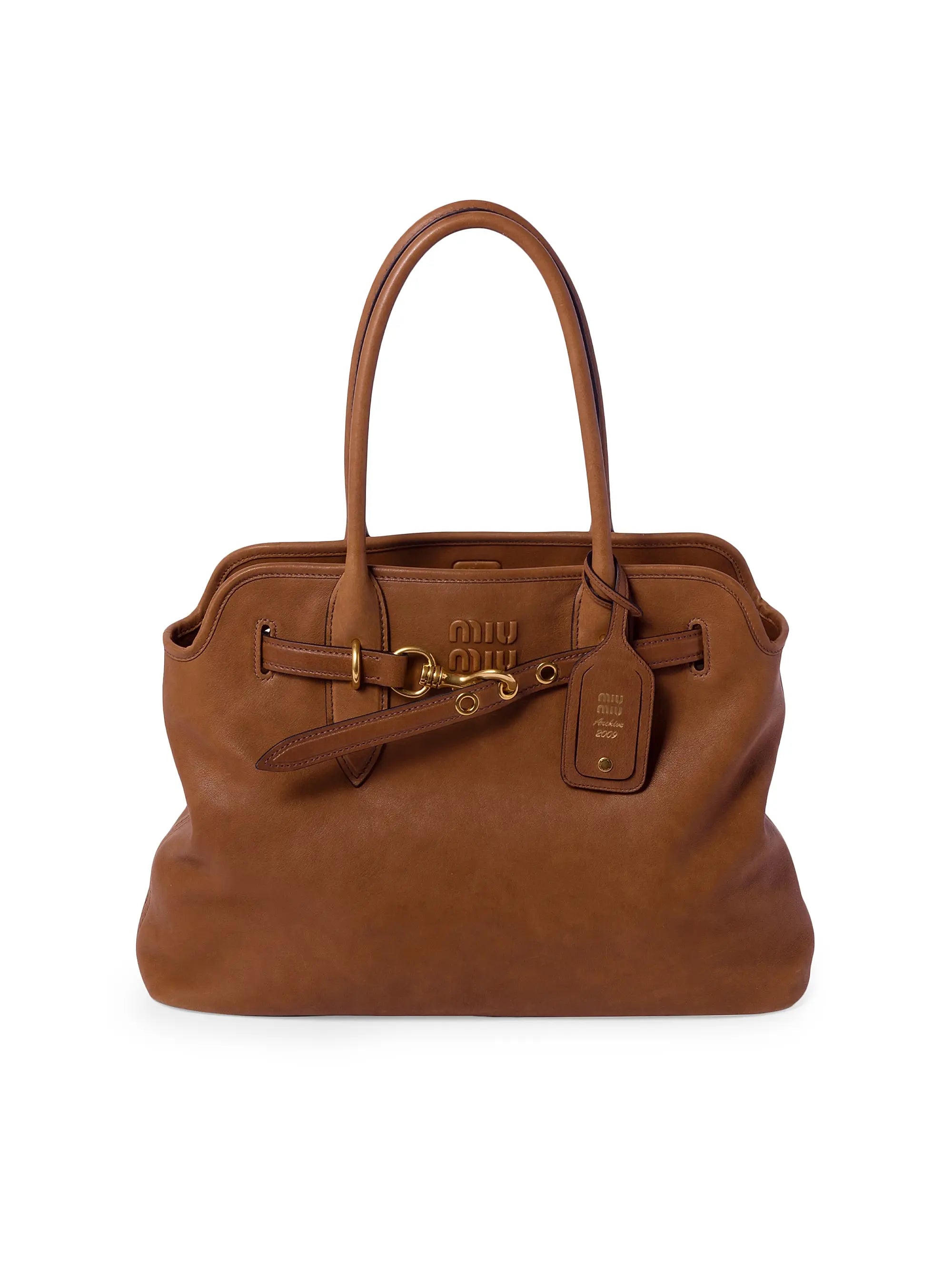 Miu Miu Aventure Nappa Leather Shoulder Bag