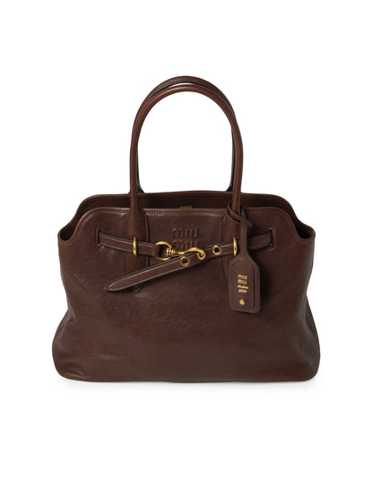 Miu Miu Aventure Nappa Leather Shoulder Bag