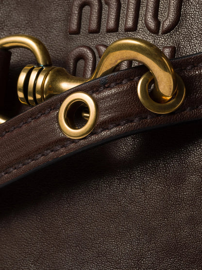 Miu Miu Aventure Nappa Leather Shoulder Bag