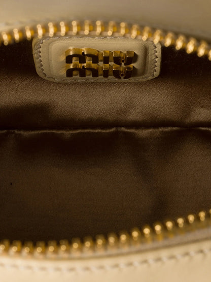 Miu Miu Arcadie Matelassé Nappa Leather Top Handle Bag