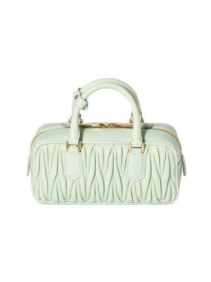 Miu Miu Arcadie Matelassé Nappa Leather Top Handle Bag