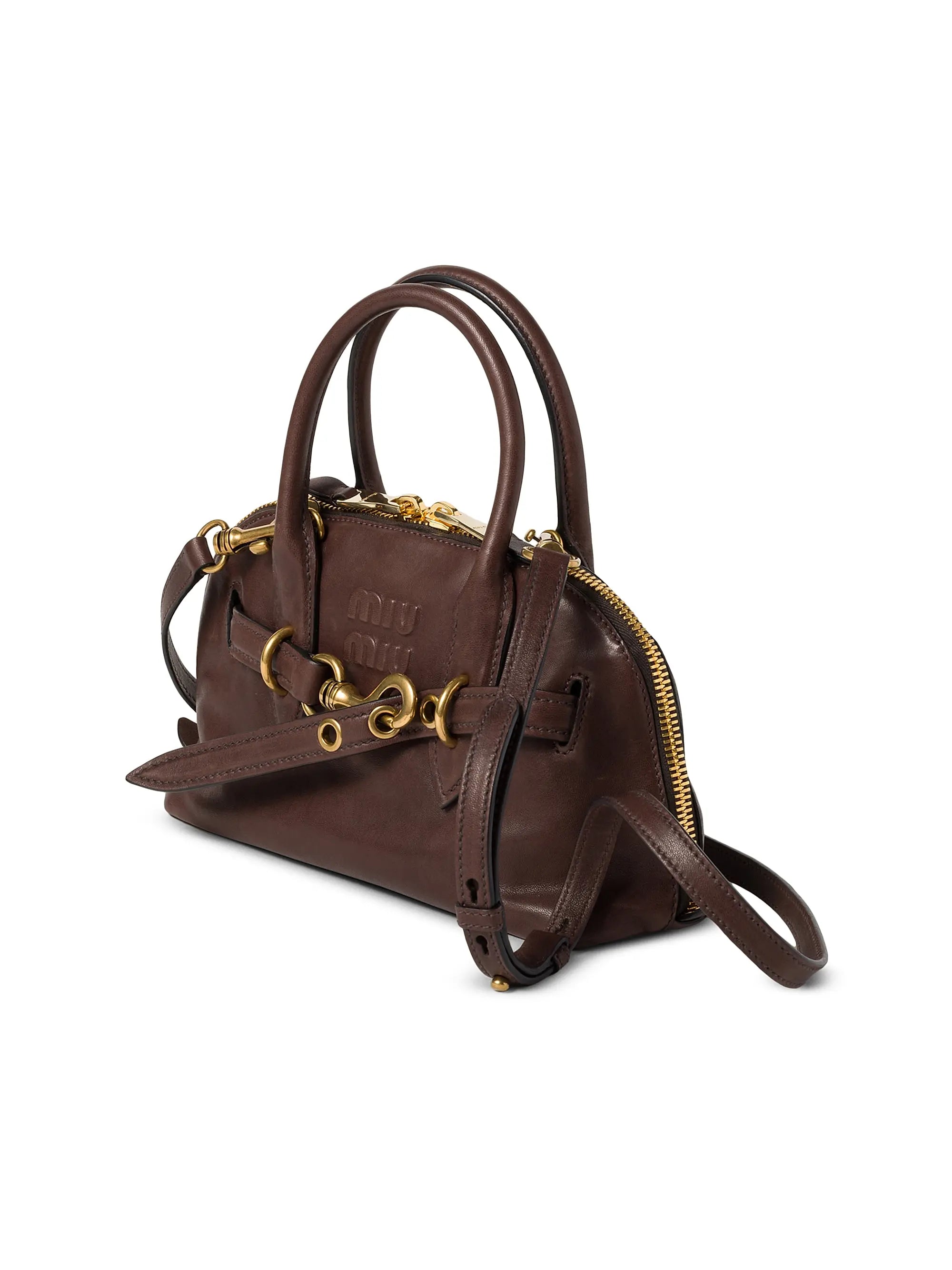Miu Miu Aventure Nappa Leather Top-Handle Bag