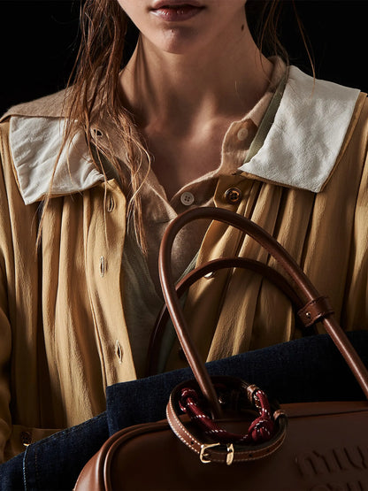 Miu Miu Leather Beau Shoulder Bag