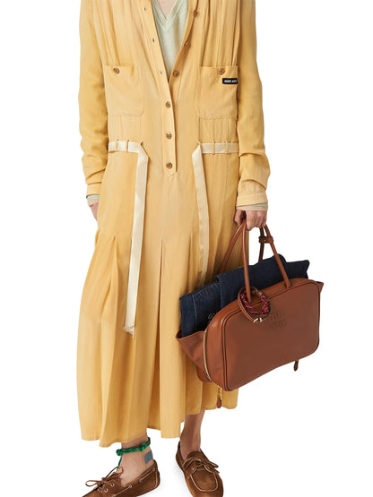 Miu Miu Leather Beau Shoulder Bag