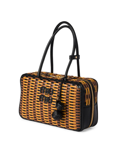 Miu Miu Beau Leather Top Handle Bag