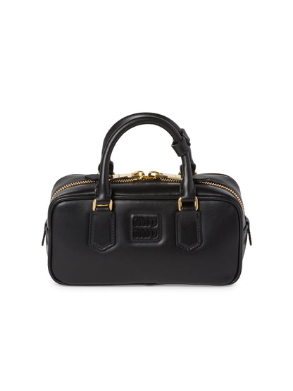 Miu Miu Arcadie Leather Top Handle Bag
